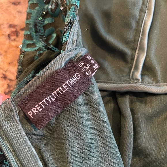 Pretty little thing turquoise sequin dress - Picture 6 of 6